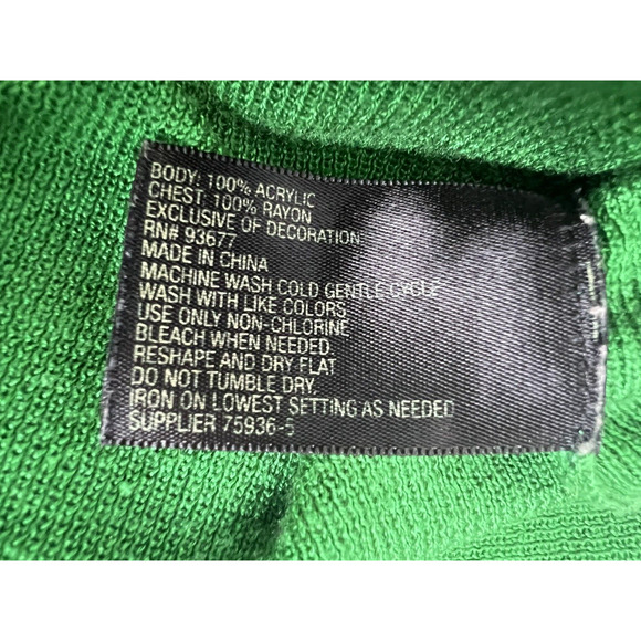 Worthington Light Weigth Sweater Women's XL 3/4 Sleeves Bright Green Classic - Picture 7 of 8